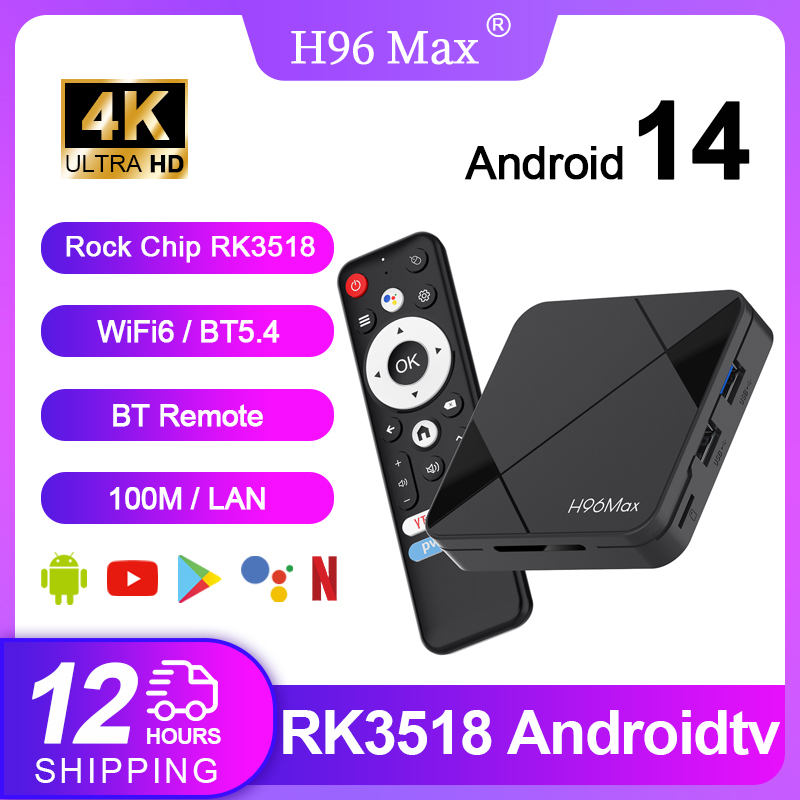 Radxa Rock 5B 16Gb - H96 MAX RK3518 TV Kutusu Android14