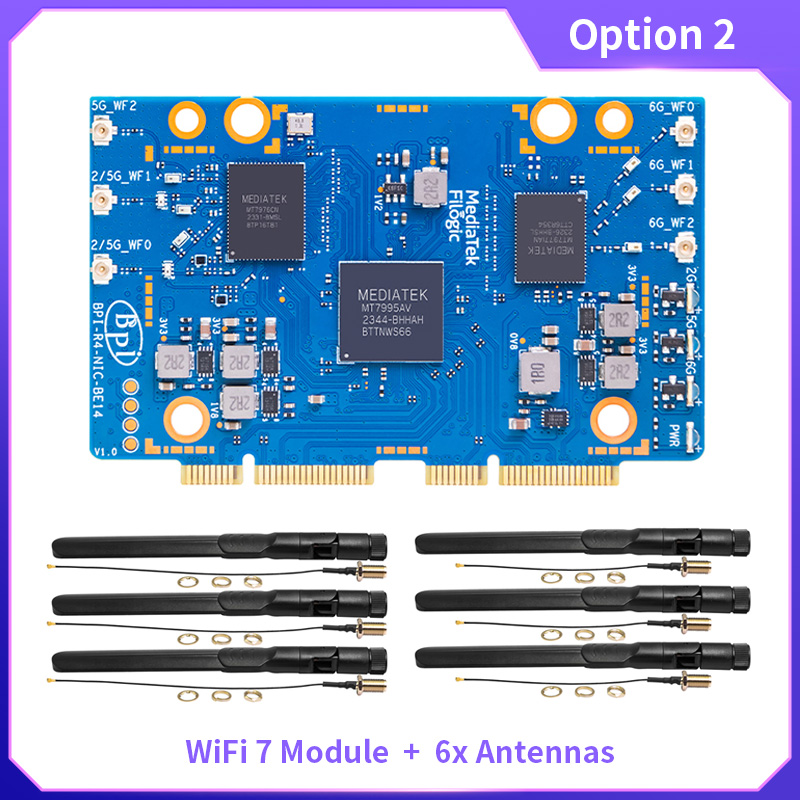 BPI-R4-NIC-BE14 WiFi 7 Modülü, - Bananapi Bpi R4 Wifi 7 incelemesi ve fiyatı