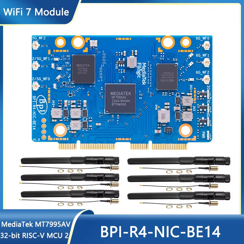 Banana Pi BPI-R4-NIC-BE14 WiFi - Bananapi Bpi R4 Wifi 7 incelemesi ve fiyatı